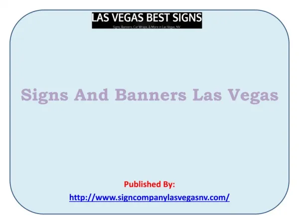 Signs And Banners Las Vegas