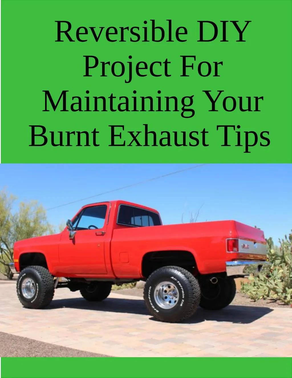 reversible diy project for maintaining your burnt