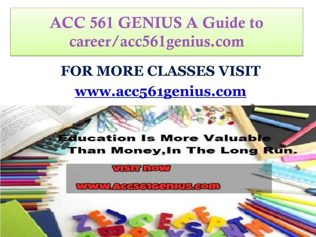 acc 561 genius a guide to career acc561genius com