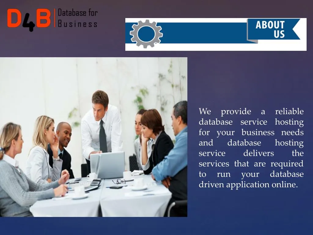 we provide a reliable database service hosting