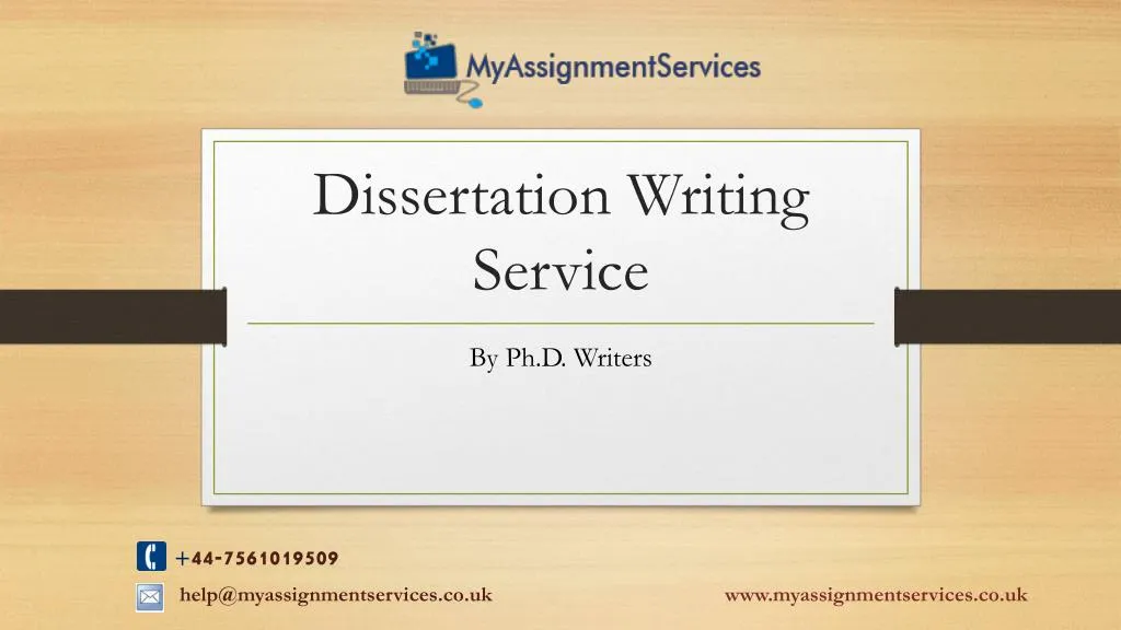 dissertation writing service