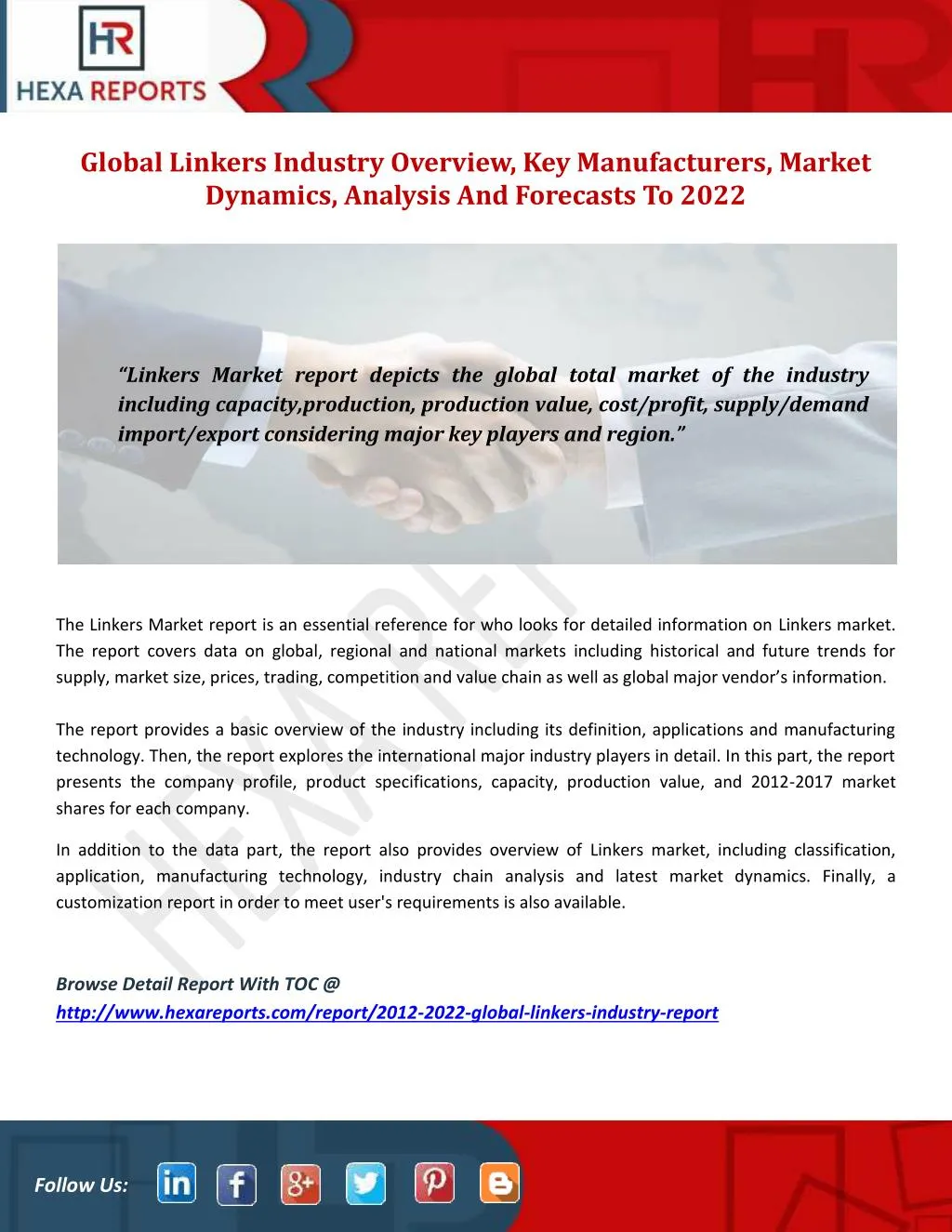 global linkers industry overview