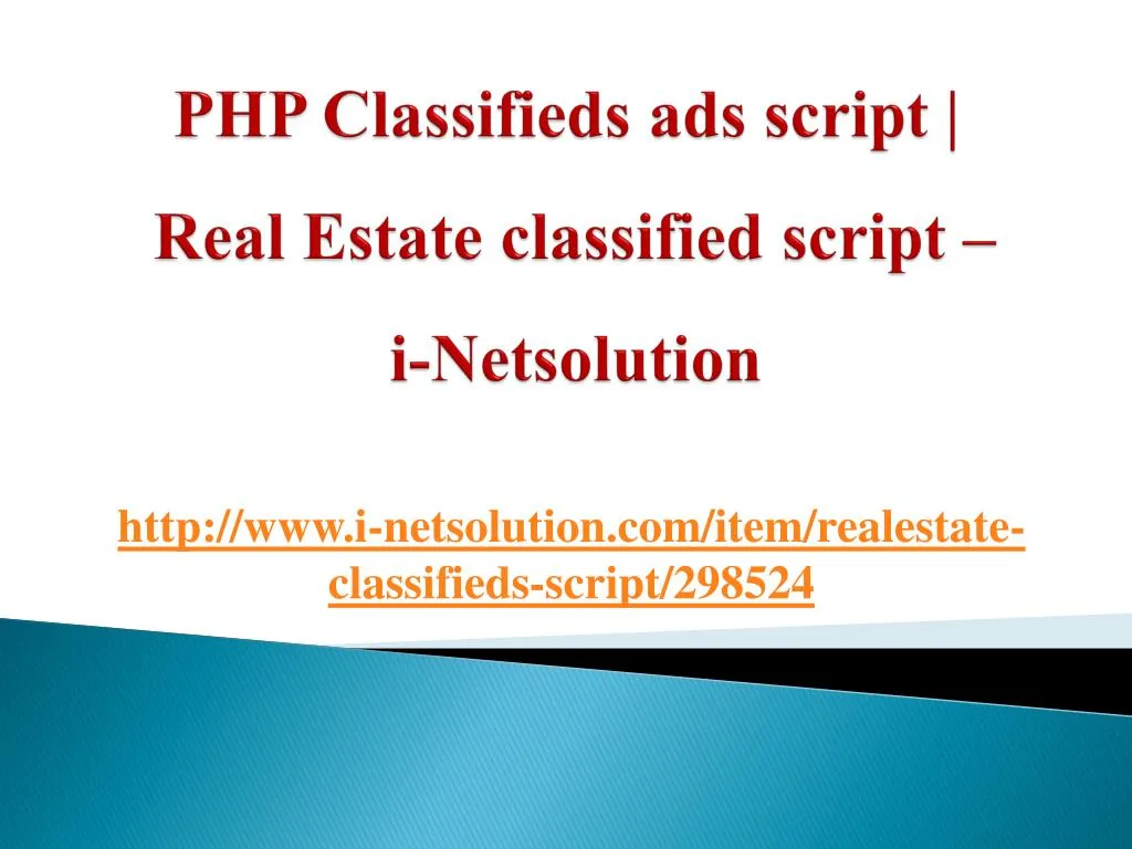 php classifieds ads script real estate classified script i netsolution