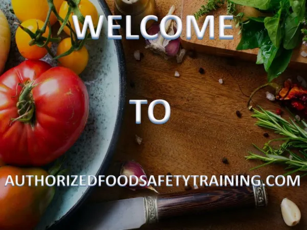 Know more about Online Food Protection Manager Certification