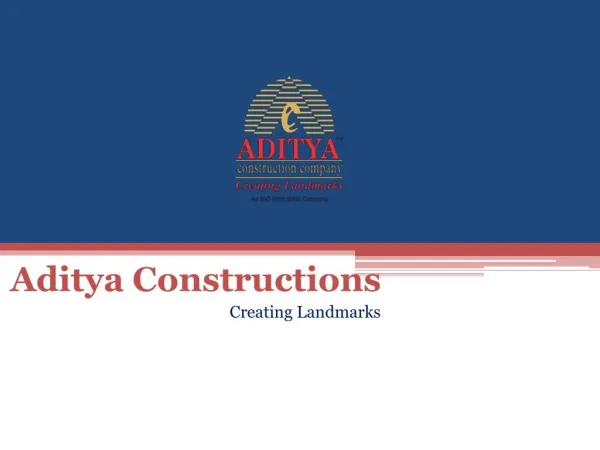 Aditya Constructions Hyderbad New Project Information