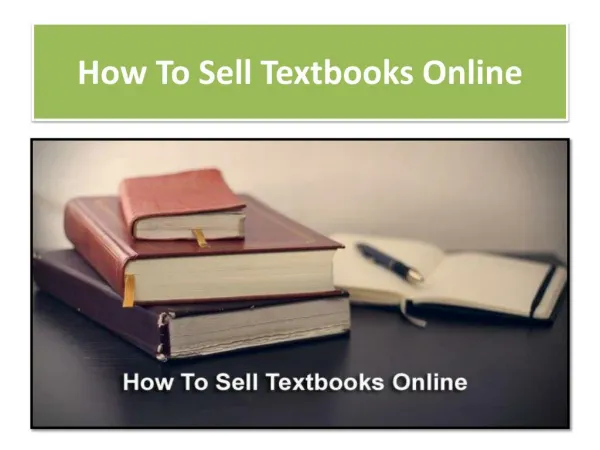 sell textbooks online