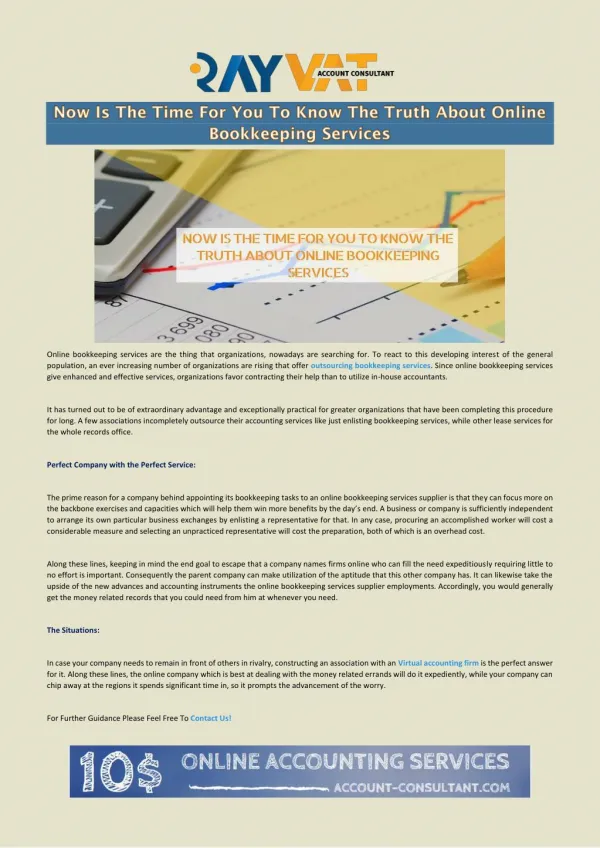 Online Bookkeeping Services: Now Is The Time To Know The Truth