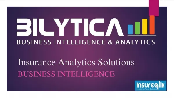 Insurance analytics solutions to solve business problems