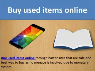 Buy used items online - slide 1