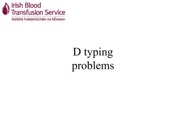 D typing problems