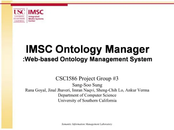IMSC Ontology Manager :Web-based Ontology Management System