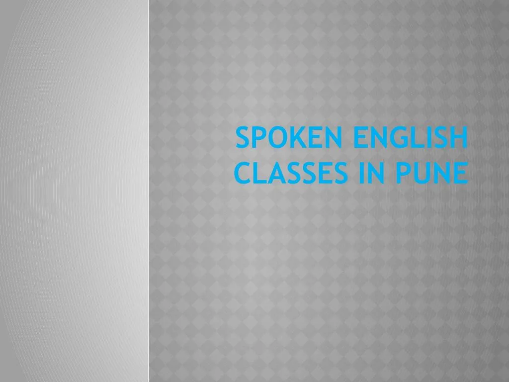 spoken english classes in pune