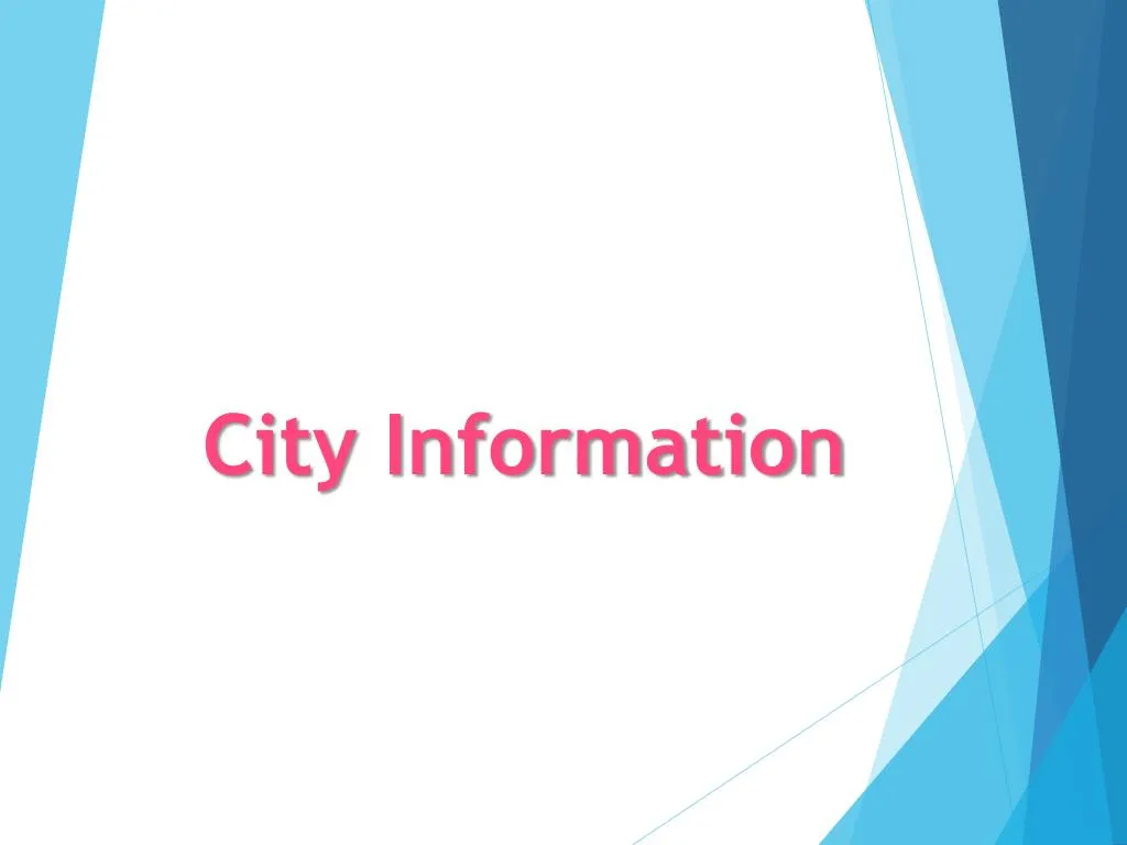 city information