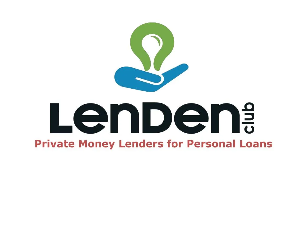 private money lenders for personal loans