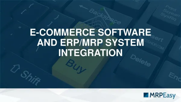 E-commerce (Magento) and ERP/MRP system integration