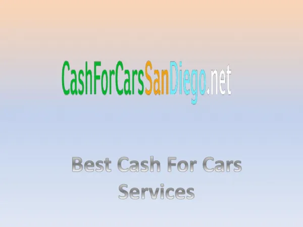 Cash For Cars San Diego