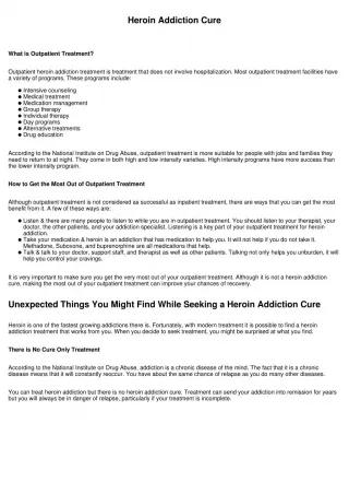 Heroin Addiction Cure - slide 1