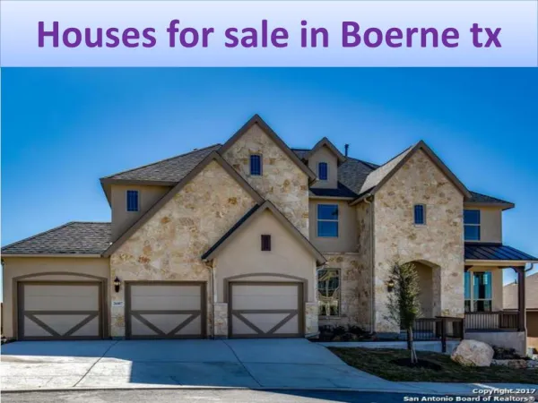 Houses for sale in Boerne tx