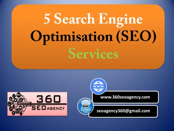 5 Search Engine Optimisation (SEO) Services