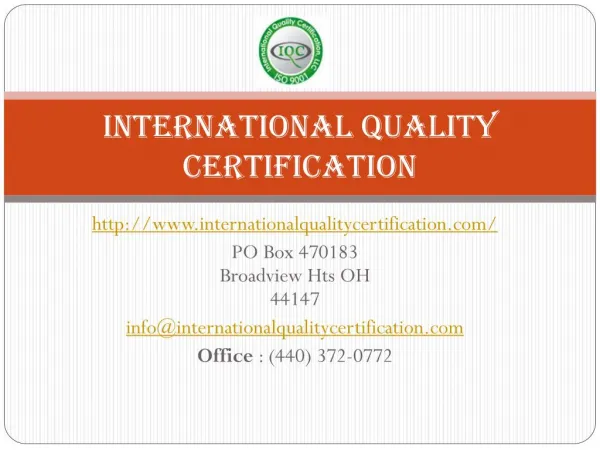 Iso 14001 Certification Service