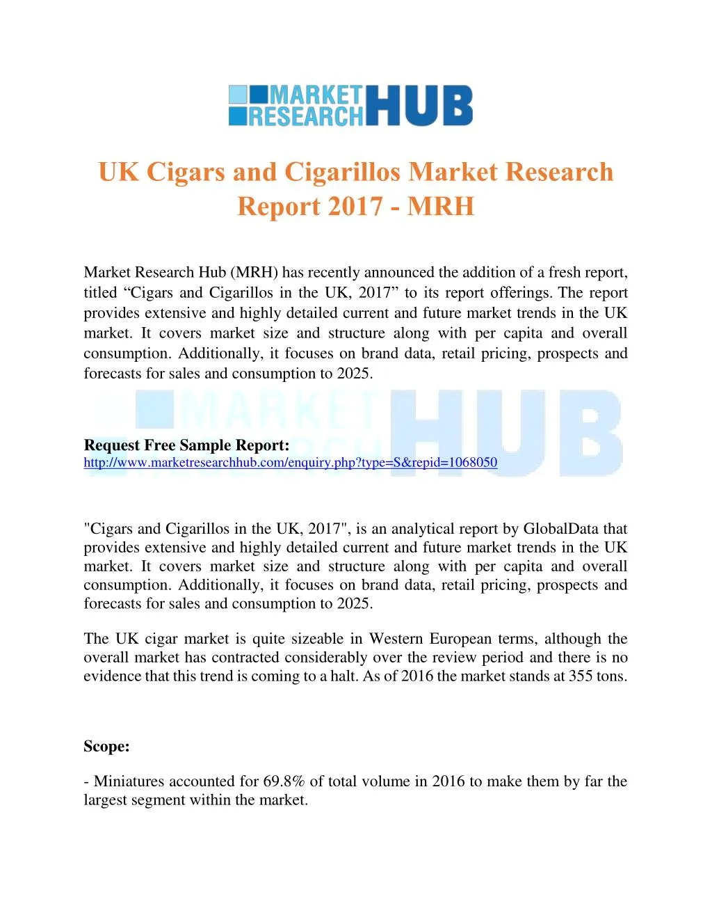 uk cigars and cigarillos market research report