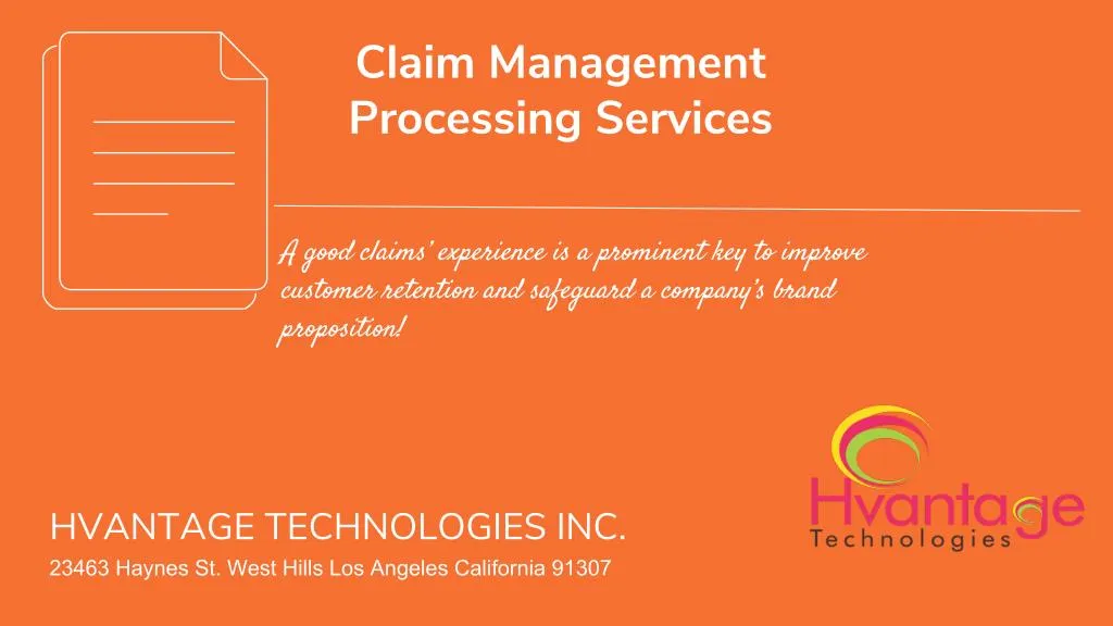 claim management processing services