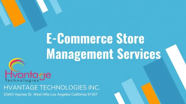 E commerce store management services (1)