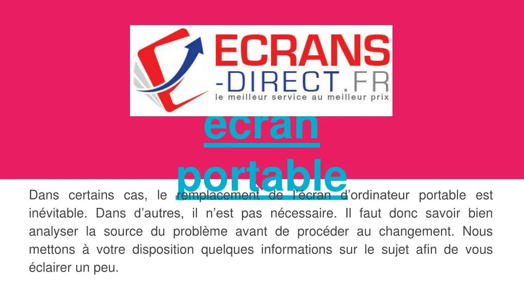 ecran portable