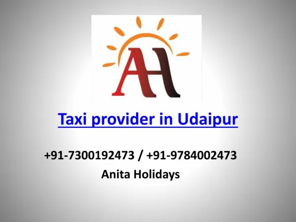 Taxi provider in udaipur best rates