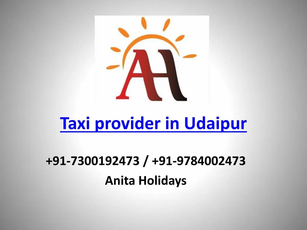 taxi provider in udaipur