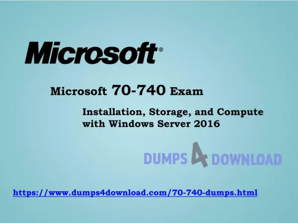 Microsoft 70-740 Exam Updated Questions - Now Available