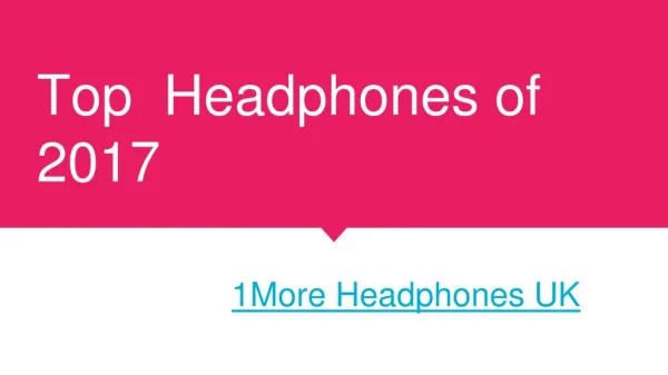 Best Audiophiles Headphones