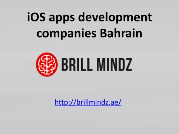 iOS app development company Bahrain