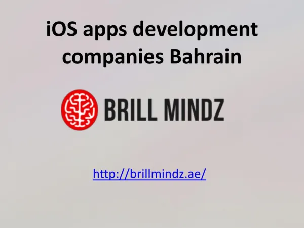 iOS application development Bahrain