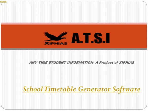 School Timetable Generator Software - xiphias