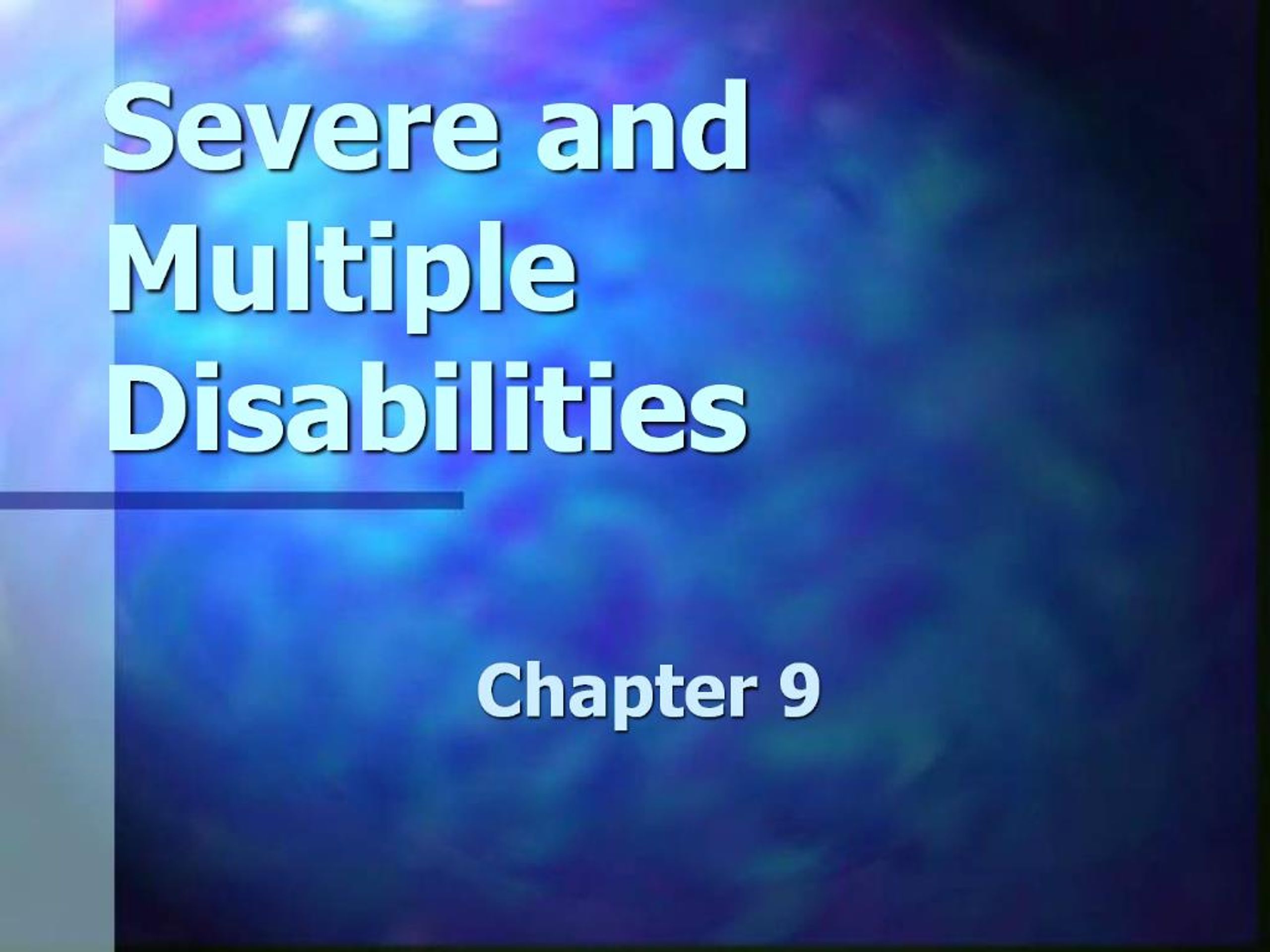 Ppt Severe And Multiple Disabilities Powerpoint Presentation Free