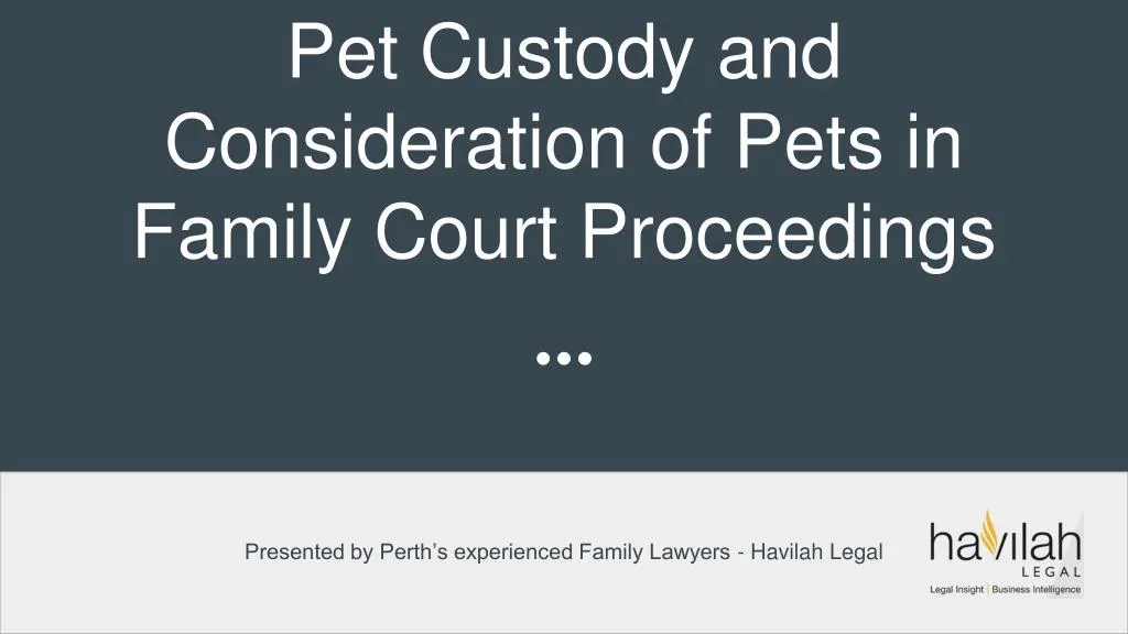 pet custody and consideration of pets in family court proceedings