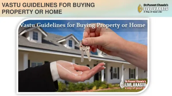 VASTU GUIDELINES FOR BUYING PROPERTY OR HOME