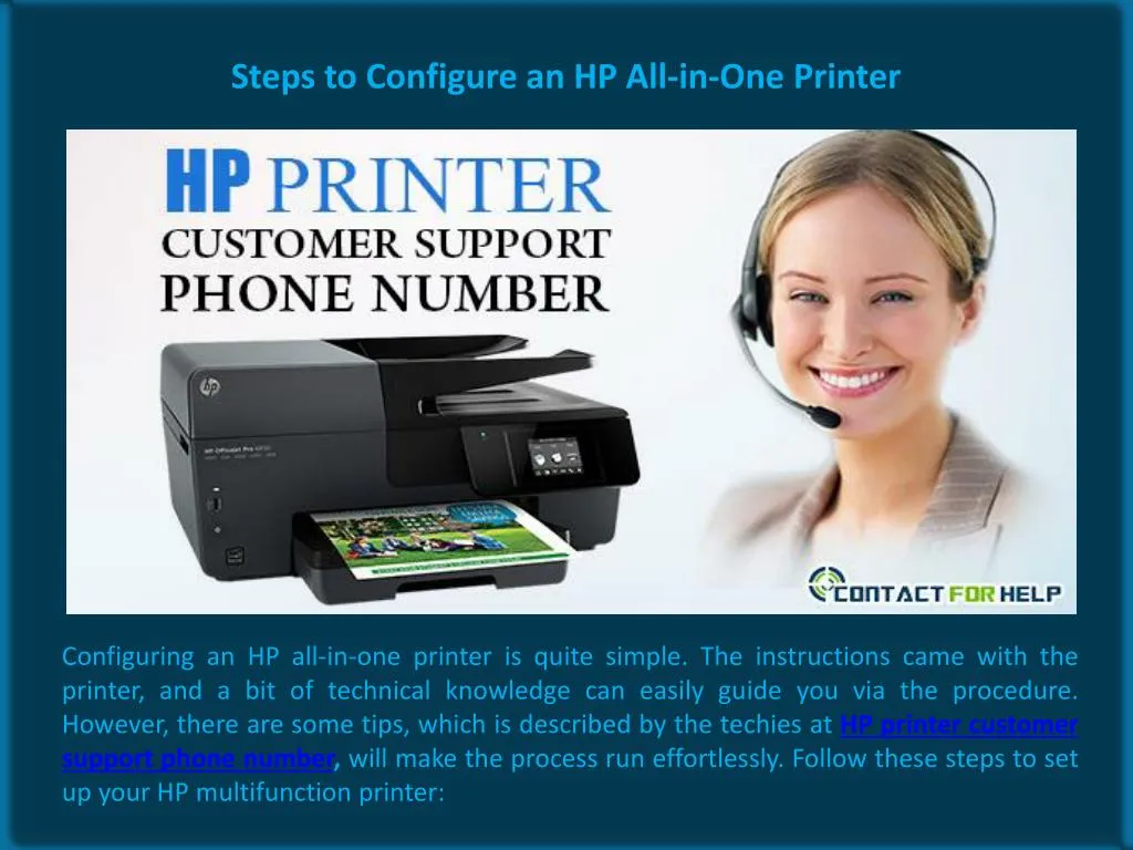 steps to configure an hp all in one printer