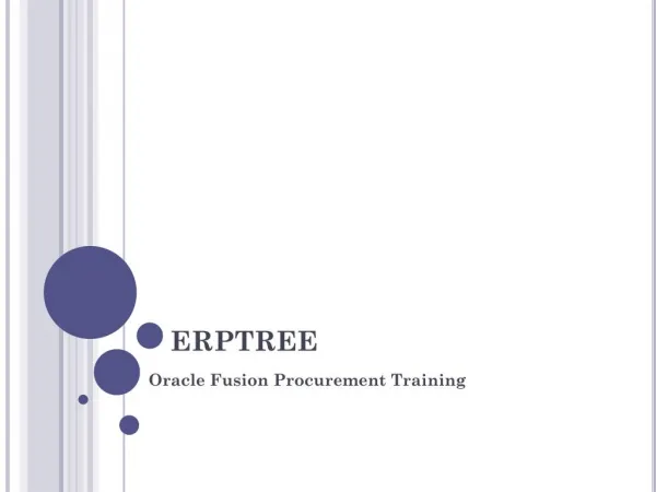oracle fusion procurement training