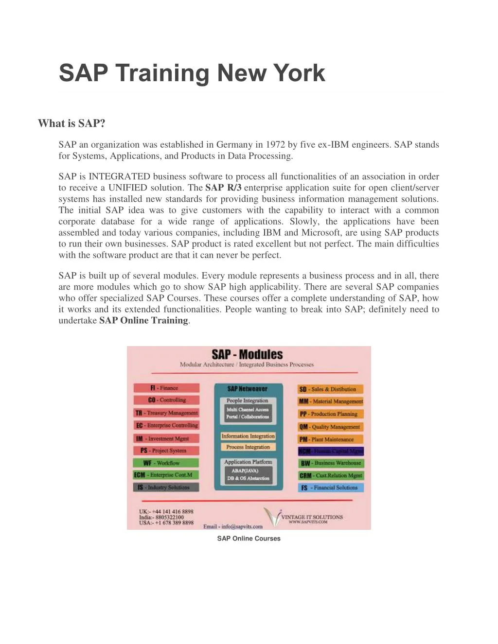 sap training new york
