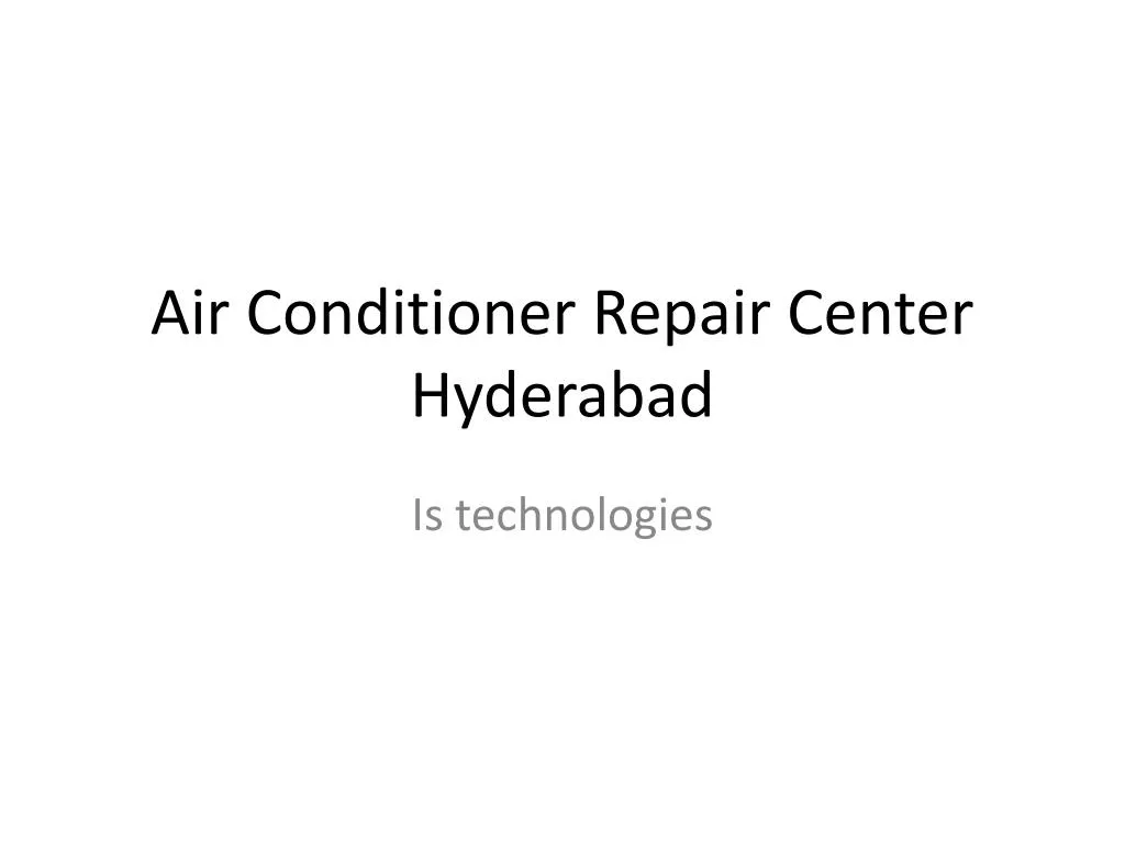 air conditioner repair center hyderabad