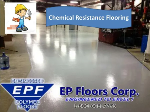 Chemical resistant flooring