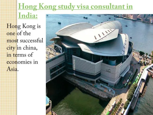 Hong Kong study visa consultant in India