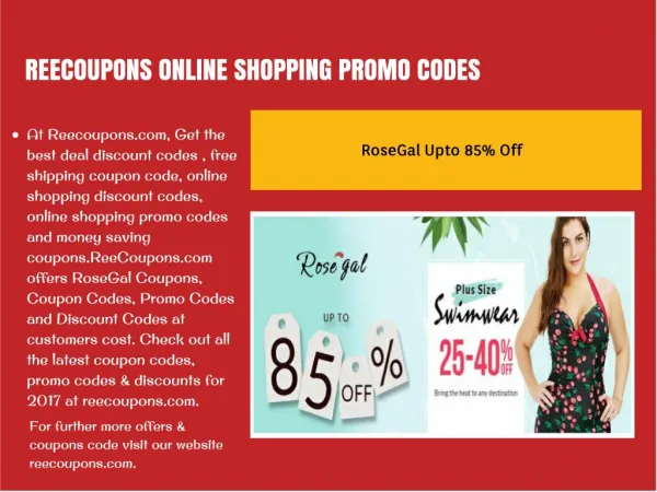 Reecoupons |online shopping promo codes
