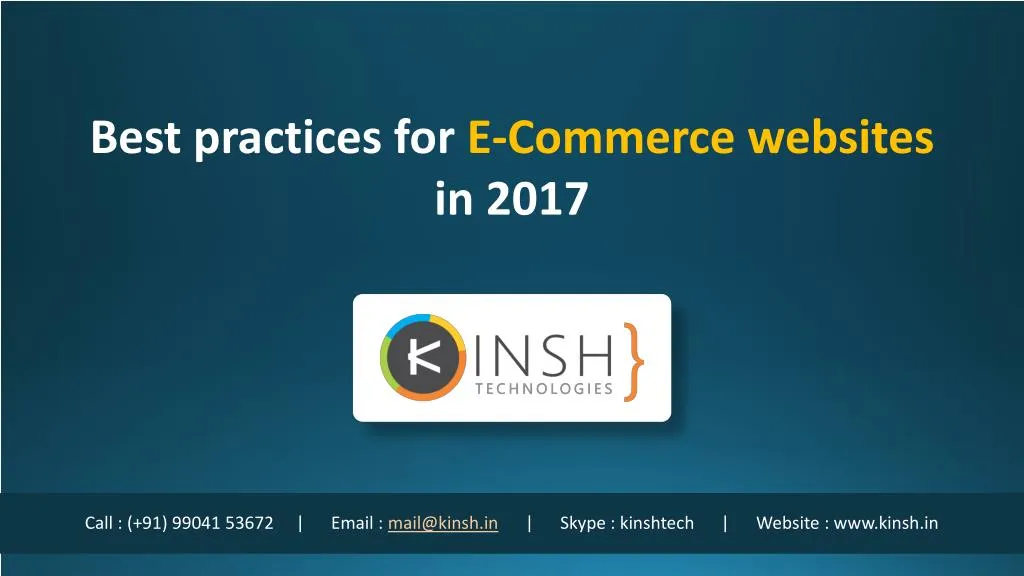 best practices for e commerce websites in 2017