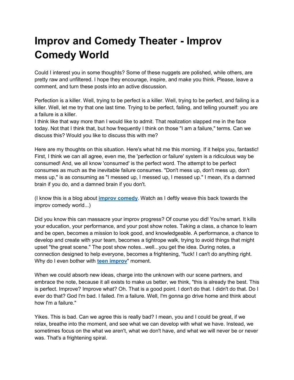 improv and comedy theater improv comedy world