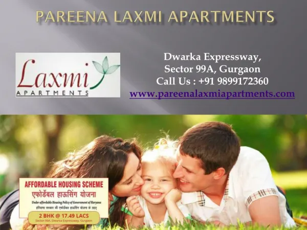Pareena Affordable Housing Gurgaon Sector 99A