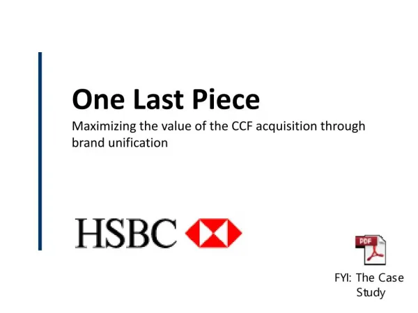 Case Study: HSBC Rebranding in France