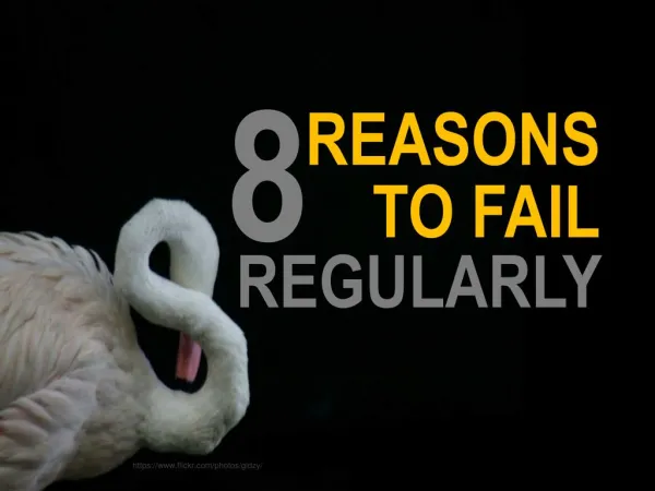 8 Reasons to fail regularly